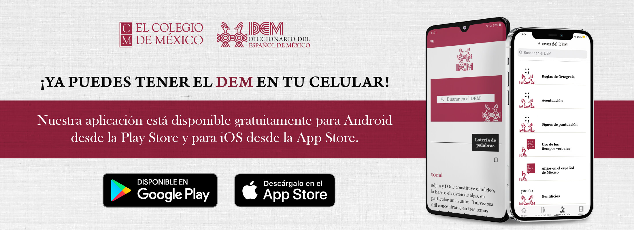 ya está disponible el App del DEM